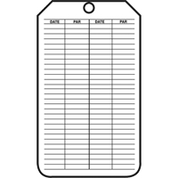 &eacute;tiquettes de s&eacute;curit&eacute; d'inspection et de contr&ocirc;le de l'&eacute;tat de l'&eacute;quipement, Plastique, 3-1/8" la x 5-7/8" h, Français NRZ Safety Inc.