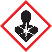 &eacute;tiquettes avec pictogrammes SGH, Vinyle, Rouleau, 4" lo x 4" la NRZ Safety Inc.