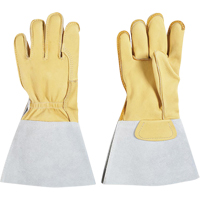 Gants pour monteur de lignes, Grand, Paume en Cuir fleur de vache, Doublure en Coton NRZ Safety Inc.