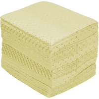 Premium Fine Fiber Sorbent Pads, Hazmat, 15" x 17", 30 gal. Absorbancy NRZ Safety Inc.