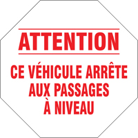 French Traffic Sign, Vinyl, 18" W x 18" H NRZ Safety Inc.