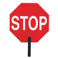 "Stop" Traffic Sign, 18" x 18", Plastic, English with Pictogram NRZ Safety Inc.