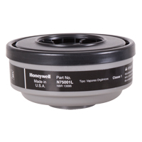 Cartouches pour respirateur s&eacute;rie N de North, Cartouche gaz/vapeur, Vapeur organique NRZ Safety Inc.