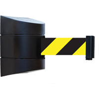 Unit&eacute;s murales Tensabarrier, Plastique, Fixation magn&eacute;tique, 15', Ruban Noir et jaune NRZ Safety Inc.
