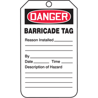 &eacute;tiquettes de s&eacute;curit&eacute;, Plastique, 3-1/4" la x 5-3/4" h, Anglais NRZ Safety Inc.