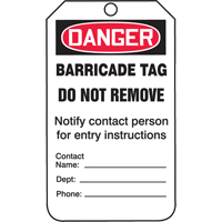 &eacute;tiquettes de s&eacute;curit&eacute;, Plastique, 3-1/4" la x 5-3/4" h, Anglais NRZ Safety Inc.