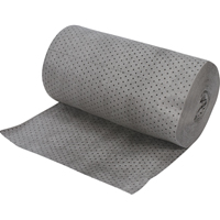 Rouleaux absorbants en fibres fines de calibre industriel, Poids moyen, 150' lo x 30" la, Absorption 50 gal. NRZ Safety Inc.