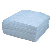 Premium Blue Bonded Sorbent Pads, Oil Only, 15" x 17", 8 gal. Absorbancy NRZ Safety Inc.