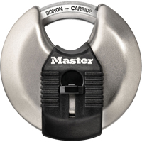Magnum&reg; Disc Padlock, Silver, Keyed Different, Hardened Steel, 2-3/4" Width NRZ Safety Inc.