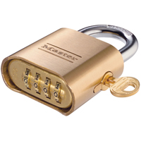 Cl&eacute; de contr&ocirc;le pour cadenas &agrave; combinaison r&eacute;glable en laiton NRZ Safety Inc.