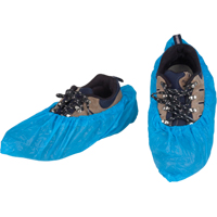 CPE Shoe Covers, X-Large, Polyethylene, Blue NRZ Safety Inc.