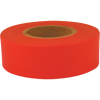 Ruban de signalisation Sub-Zero, 1,2" la x 150' lo, Rouge fluorescent NRZ Safety Inc.