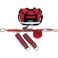 PRO-Line Temporary Horizontal Lifeline System, 60', Web, Swivel NRZ Safety Inc.