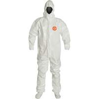 Hooded Coveralls, Tychem&reg; 4000, Medium, White NRZ Safety Inc.