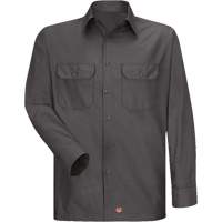 Long Sleeve Ripstop Shirt, Men's, 3X-Large, Charcoal NRZ Safety Inc.