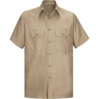 Short Sleeve Ripstop Shirt, Men's, 3X-Large, Khaki NRZ Safety Inc.