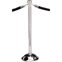 Portable Posts, 39" High, Polished Chrome NRZ Safety Inc.