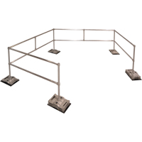 RoofGuard Classic System - Packaged Kits, Aluminum, 72" W x 216" L x 42" H NRZ Safety Inc.