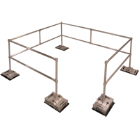 RoofGuard Classic System - Packaged Kits, Aluminum, 72" W x 216" L x 42" H NRZ Safety Inc.