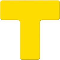Marqueurs all&eacute;g&eacute;e/5S Armor Stripe, T, 6" lo x 6" la, Jaune, Plastique NRZ Safety Inc.