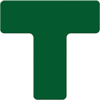 Marqueurs all&eacute;g&eacute;e/5S Armor Stripe, T, 6" lo x 6" la, Vert, Plastique NRZ Safety Inc.