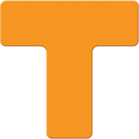 Marqueurs all&eacute;g&eacute;e/5S Armor Stripe, T, 6" lo x 6" la, Orange, Plastique NRZ Safety Inc.