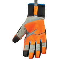 Gants utilitaires thermiques haute visibilit&eacute; performants et &eacute;tanches ProFlex 818WP, Paume Polyur&eacute;thane, Taille Petit NRZ Safety Inc.