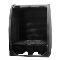 Spill Containment Sheds Without Drain, 61" L x 37.25" W x 72.75" H, 1000 lbs. Load Capacity NRZ Safety Inc.