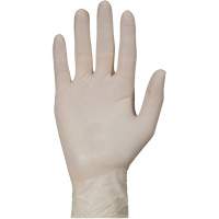 Gants jetables de calibre examen m&eacute;dical KeepKleen, Grand, Latex, 5 mils, Sans poudre, Blanc, Classe 2 NRZ Safety Inc.