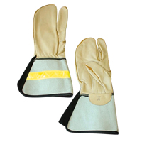 1 Finger Lineman's Glove, Medium, Grain Cowhide Palm NRZ Safety Inc.