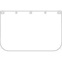 Visi&egrave;re d&eacute;coup&eacute;e &agrave; l'emporte-pi&egrave;ce Dynamic, PETG, Teinte Transparent NRZ Safety Inc.