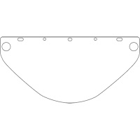 Dynamic Die Cut Faceshield Visor, PETG, Clear Tint NRZ Safety Inc.