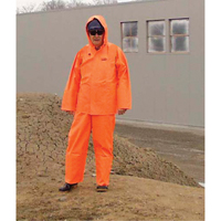 Hurricane Flame Retardant/Oil Resistant Rain Suits - Rainsuits, 4X-Large, High Visibility Orange NRZ Safety Inc.