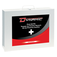 Trousse de premiers soins industrielle pour usage g&eacute;n&eacute;ral Dynamic, Dispositif m&eacute;dical Classe 1, Boîte en m&eacute;tal NRZ Safety Inc.
