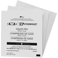Gaze Dynamic, Tampon, 2" lo x 2" la, St&eacute;rile, Dispositif m&eacute;dical Classe 1 NRZ Safety Inc.