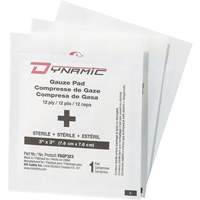 Dynamic Gauze, Pad, 3" L x 3" W, Sterile, Medical Device Class 1 NRZ Safety Inc.