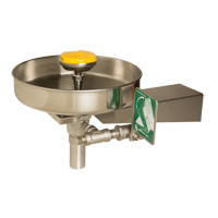 Eye/Face Wash Station, Wall-Mount Installation, Stainless Steel Bowl NRZ Safety Inc.