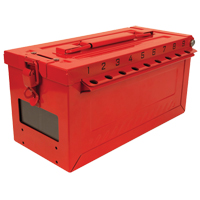 Petit boîtier verrouillable pour groupe, Rouge NRZ Safety Inc.