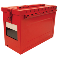 Grand boîtier verrouillable pour groupe, Rouge NRZ Safety Inc.