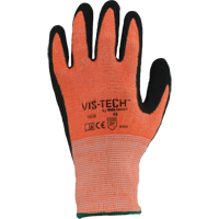 Vis-Tech Y9294 Cut Resistant Gloves, Size 6/X-Small, 13 Gauge, Polyurethane Coated, Stainless Steel Shell, ANSI/ISEA 105 Level 4 NRZ Safety Inc.