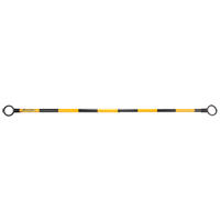Telescopic Barricade Bar, 85" Extended Length, Black/Yellow NRZ Safety Inc.