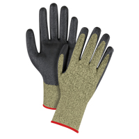 Black & Yellow Seamless Stretch Cut-Resistant Gloves, Size Small/7, 13 Gauge, Foam Nitrile Coated, Aramid Shell, ASTM ANSI Level A6 NRZ Safety Inc.