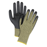 Gants &eacute;lastiques sans coutures r&eacute;sistants &agrave; la coupe noir & jaune, Taille 2T-Grand/11, Calibre 13, Rev&ecirc;tement Mousse de nitrile, Enveloppe en Aramide, ASTM ANSI niveau A6 NRZ Safety Inc.