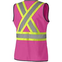 139PK Veste de s&eacute;curit&eacute; pour femme, Rose, T-petit, Polyester NRZ Safety Inc.