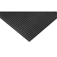 Wide-Ribbed Matting, Wiper, 3' x 75' x 1/8", Black NRZ Safety Inc.