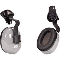 Serre-t&ecirc;te avec contr&ocirc;le du son SH pour les casques de s&eacute;curit&eacute; &agrave; bordure compl&egrave;te, Fixation pour casque, 25 NRR dB NRZ Safety Inc.