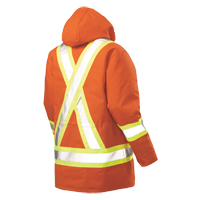 Safety Parka, High Visibility Orange, Large NRZ Safety Inc.