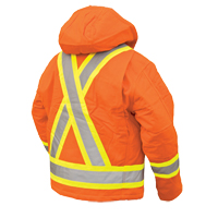 Safety Jacket, High Visibility Orange, Large NRZ Safety Inc.
