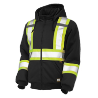 Insulated Safety Hoodie, Polyester, Large, Black NRZ Safety Inc.
