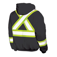 Insulated Safety Hoodie, Polyester, Large, Black NRZ Safety Inc.